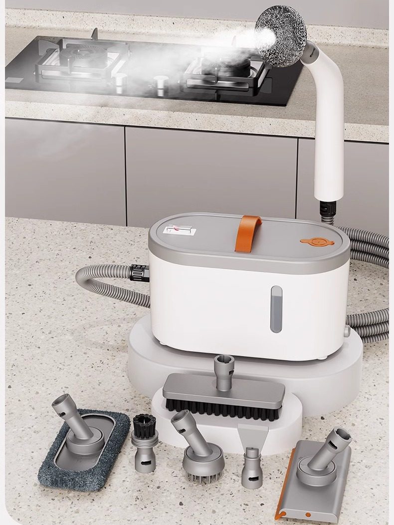 High-Temperature Steam Cleaner for Household Cleaning, Kitchen Range Hoods, Window Glass, Gas Stoves, Air Conditioners, and Grout Cleaning