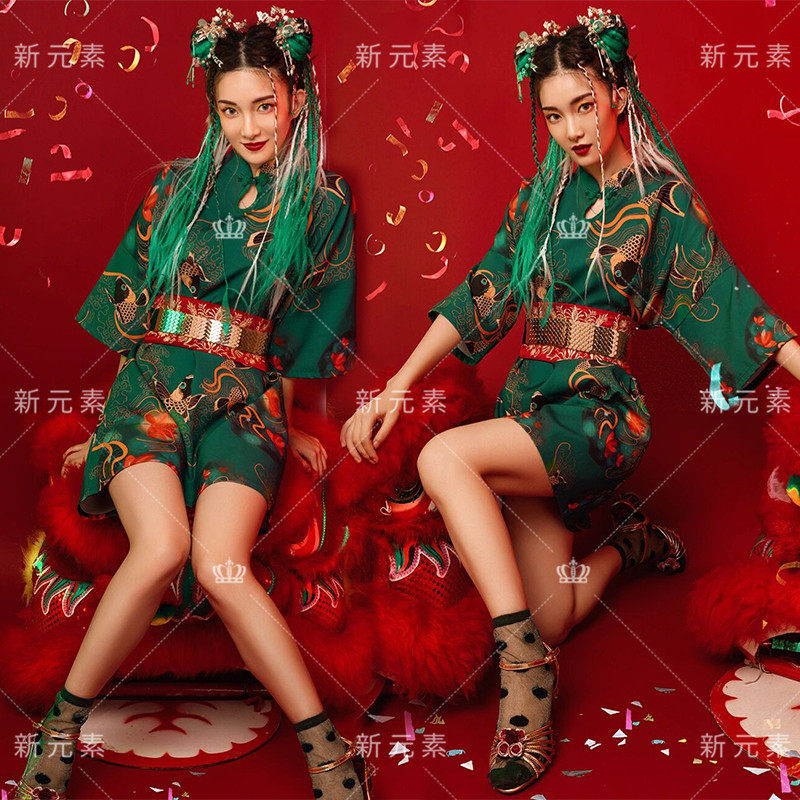 New Shadow Building Writing True Personality Art Photos Retro National Tide China Wind Qipao Themed Photo Stage Play Out Costume-Taobao