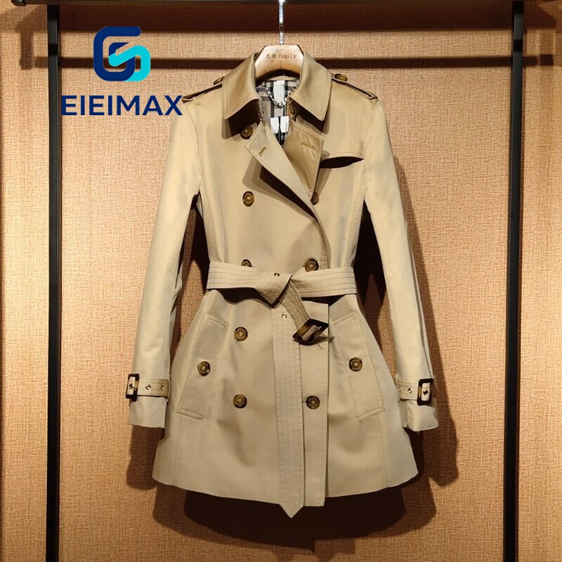 [Same Style as in Shopping Malls] High-End Short Trench Coat for Women, 2026 Autumn New Style, Petite British Style Coat, Slim Fit Jacket