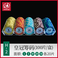 Значение поверхности чипа Crown Crown [1, 5, 10, 20, 50] 20 таблеток каждый