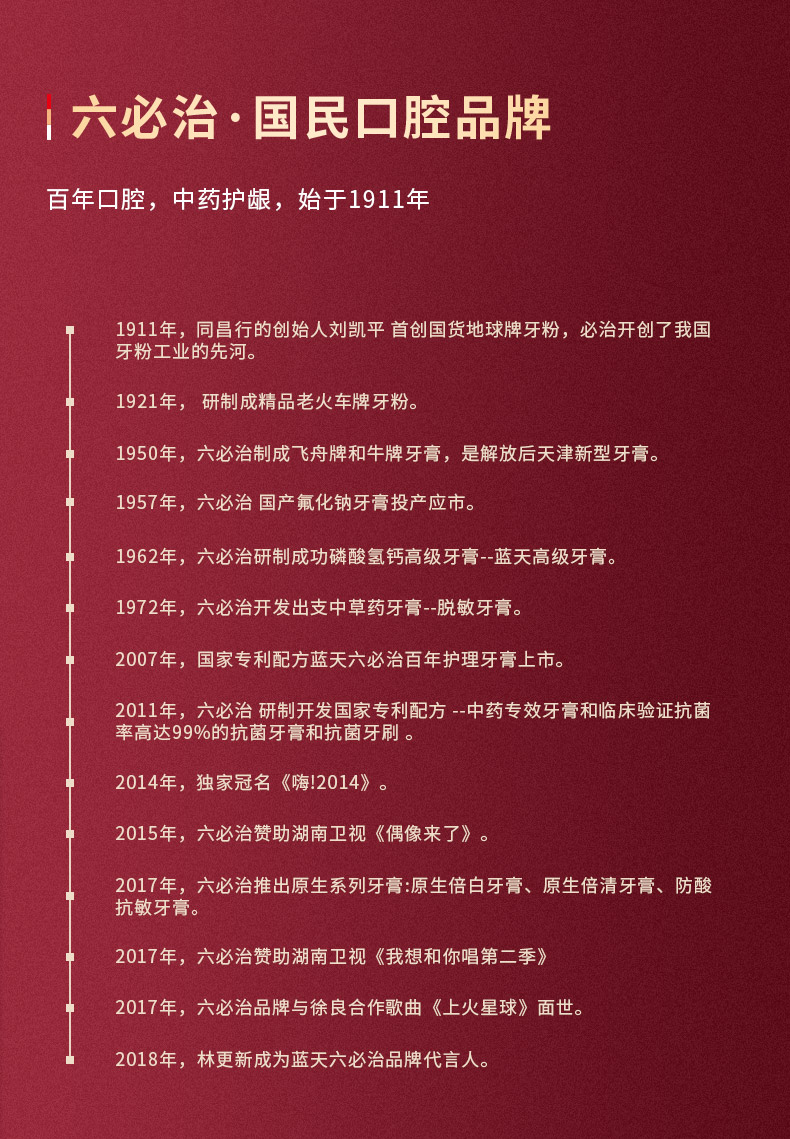 六必治 苦参精华 多效护理牙膏 120g*2支 图8