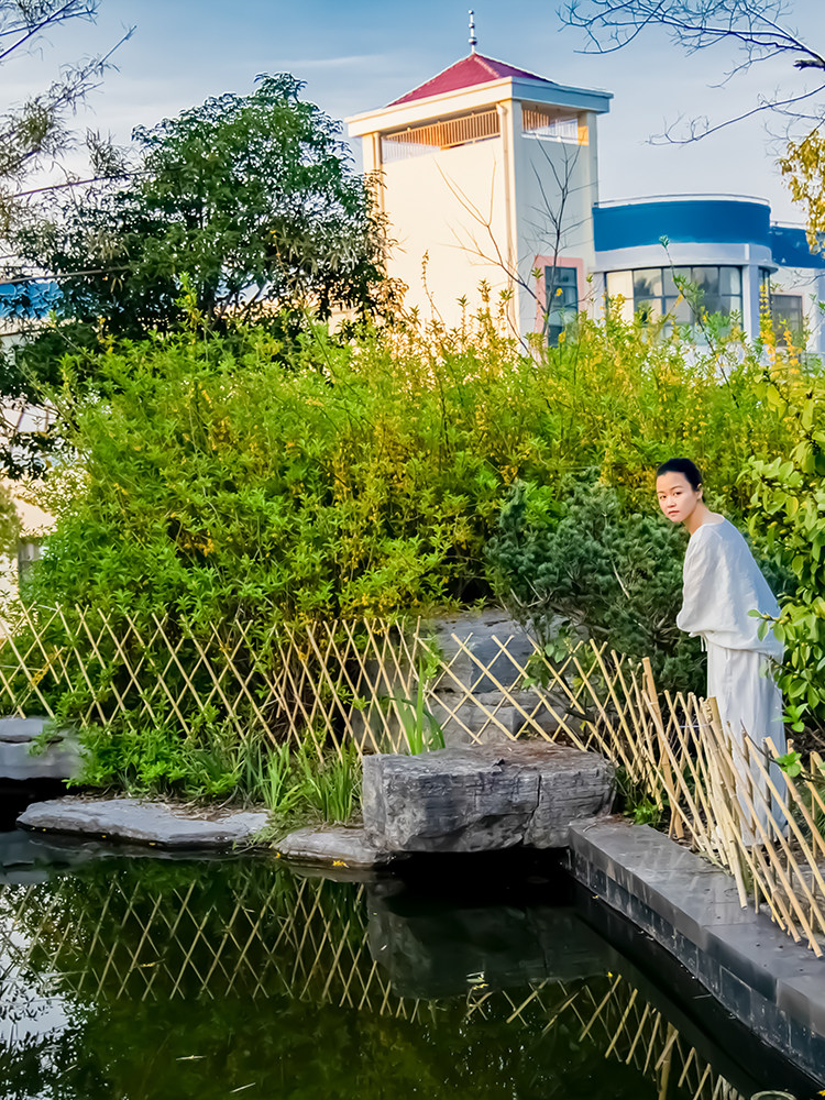 Fence wall fence stretching campus garden flower bracket climbing vine yard isolated net bamboo fence wall climbing rack