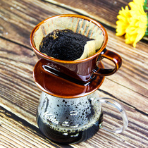 Japan imported Kalita kalita coffee filter cup Hand-made coffee pot set Ceramic drip filter paper