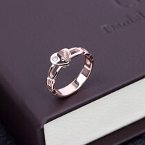 Japan and South Korea net red index finger ring diamond ring womens titanium steel plated rose gold ring trendy personality fashion ornaments