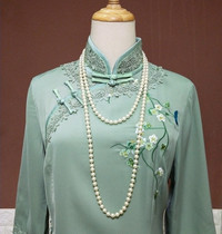 Cheongsam accessories (Wan Ruo Beauty) Long sweater chain Vintage Chinese style with imitation pearl necklace of Cheongsam