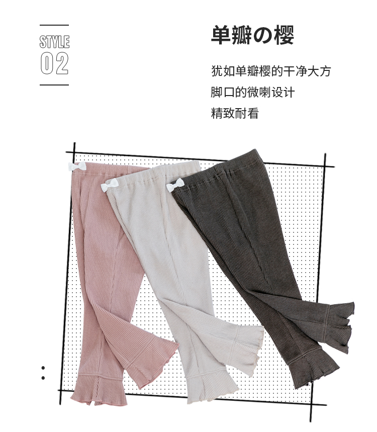 日本童装人气王 petitmain 童装女童打底裤秋装新款 图3