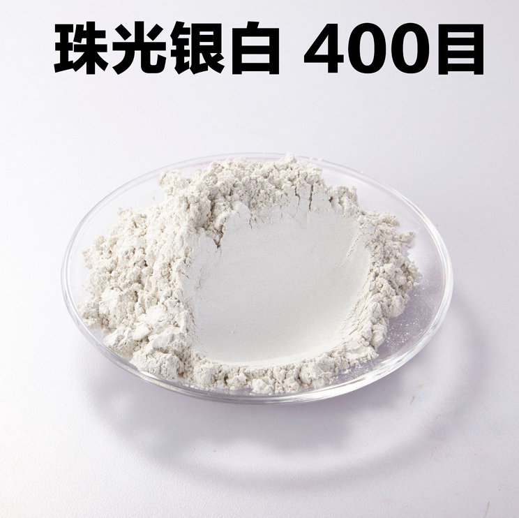 Special Price Import Silver White Paint Paint Plastic Printing Ink Crystal Super White Magic Iridescent Pearlescent Powder 1KG