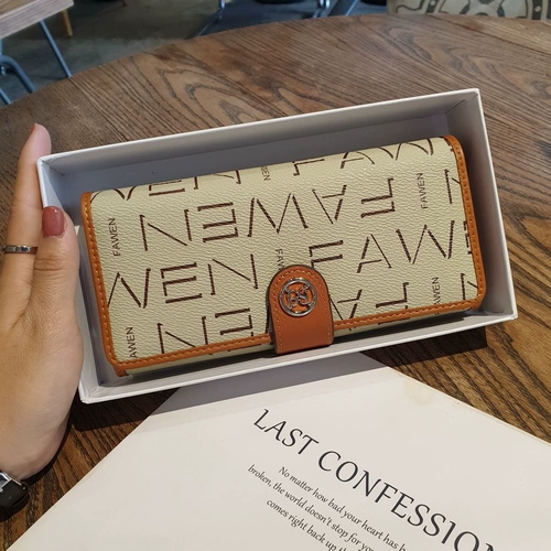 Высококачественный бумажник, длинная сумка через плечо, вместительный и большой небольшой дизайнерский кошелек, коллекция 2023, в корейском стиле