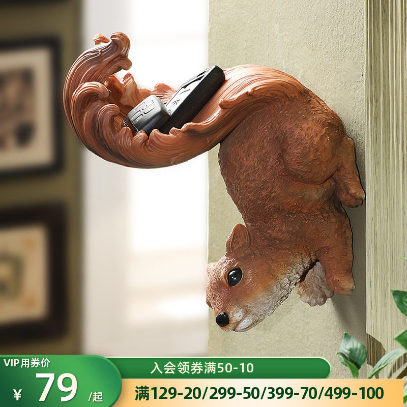Hanging American three-dimensional animal living room wall decoration wall hanging decoration creative wall cute pendant wall Internet cafe