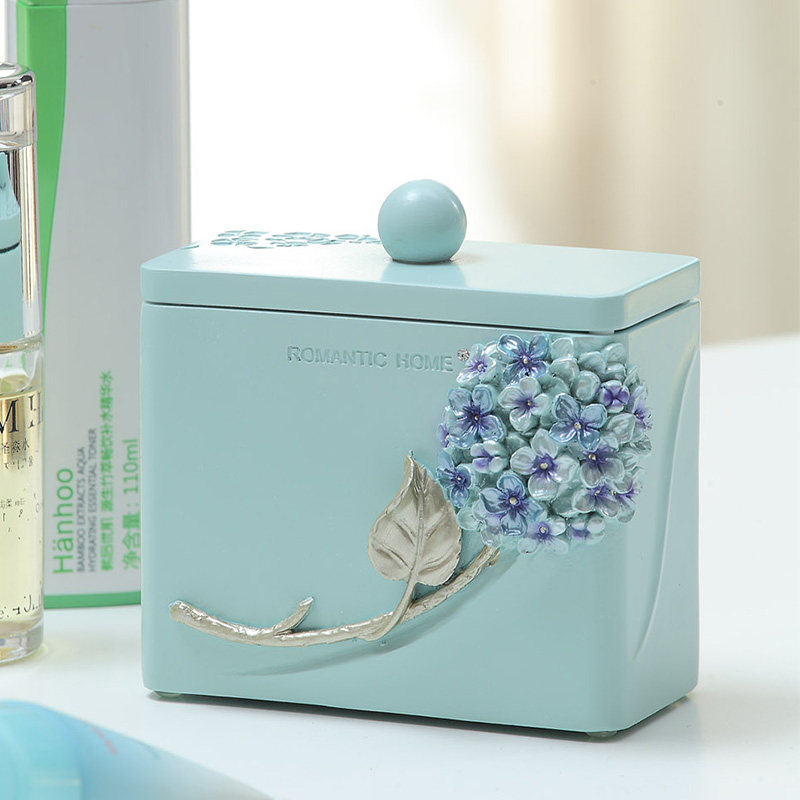 European fashion creative toothpick box decorative toothpick barrel cotton swab box toothpick jar home with lid storage box home