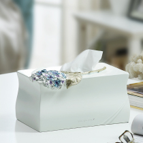 Fresh tissue box European-style living room creative paper luxury household paper box KTV coffee table toilet napkin paper box