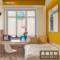 Aluminum alloy Louver Curtain blackout childrens room kitchen bedroom living room bathroom water lifting roller curtain expansion type