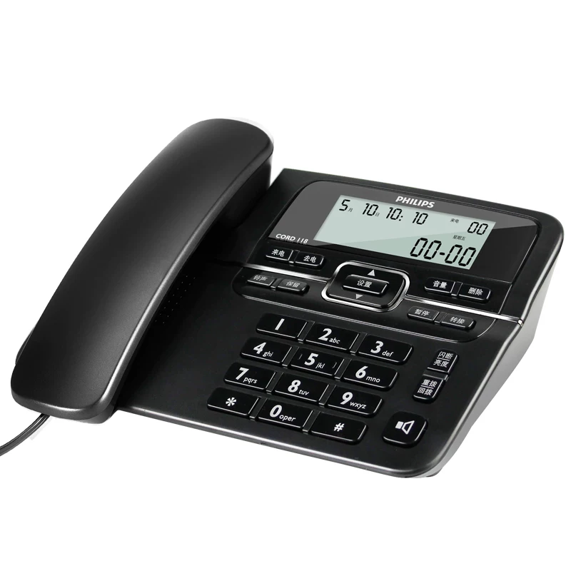 Philips CORD118 телефон дом коммуникации офис фиксированная домашняя телефонная линия домашний телефон 2026 новая модель