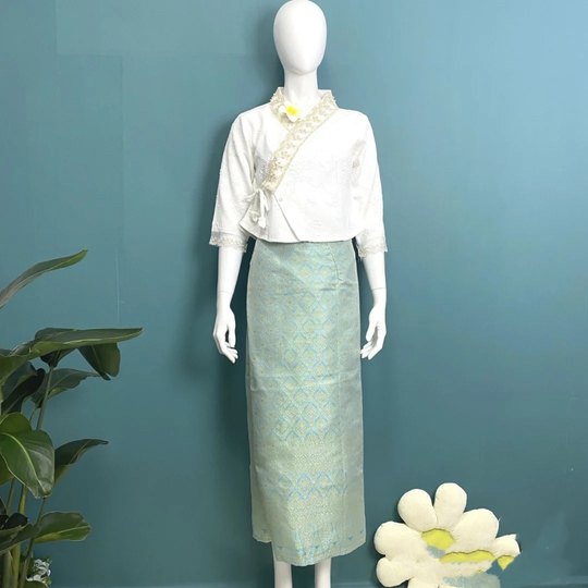 Nueva ropa Xishuangbanna Dai, tops para mujer, faldas largas, ropa de trabajo, faldas tradicionales Dai, trajes salvavidas, uso diario