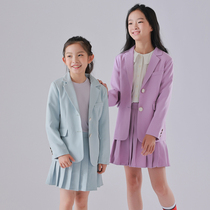 Childrens suit suit spring and autumn girls fried street catwalk show Korean version of performance dress