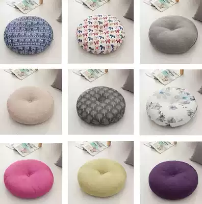 Meditation kowtow decoration balcony floating window small coffee table cushion meditation collapse rice cloth mat linen bedroom kneeling floor mat