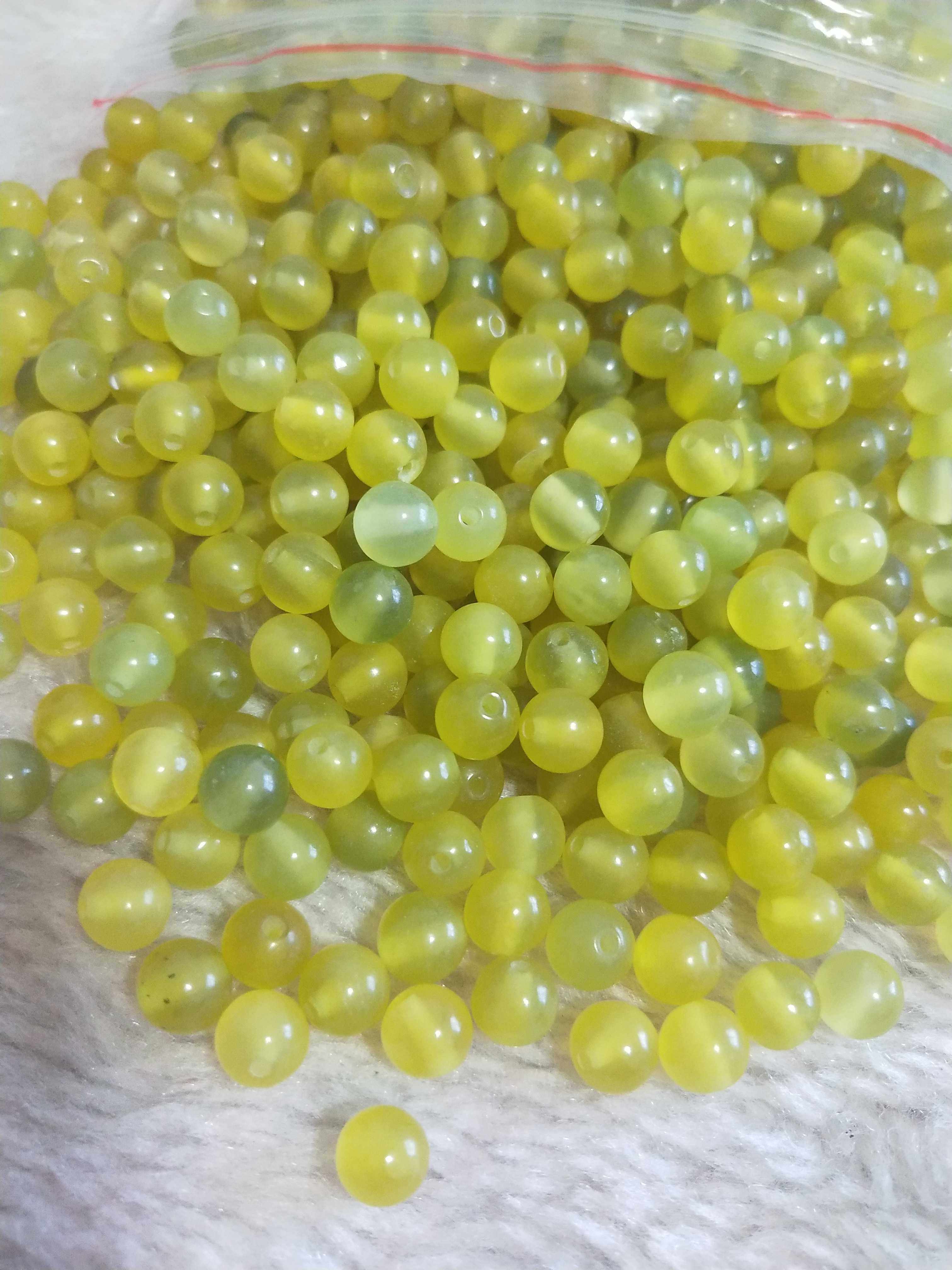Natural jade Round Pearl Beads Phase Chain Bracelet Beads Golden 6 8 10 12 15 15 20mm 20mm