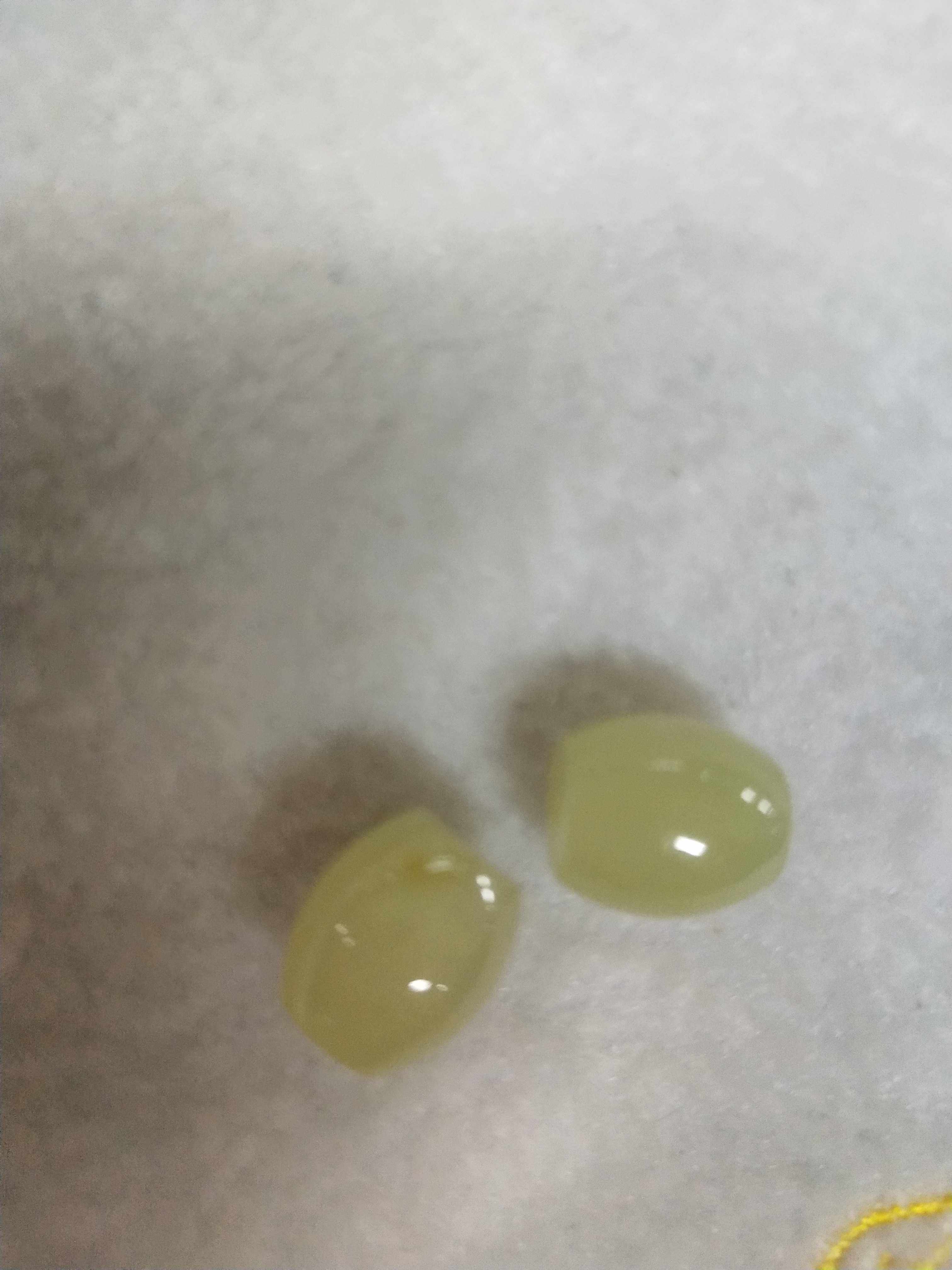 Natural Yellow White Old Jade Oval Old Jade Beads Loose Pearl Transfer Beads Bracelet with Chain of Beads Specifications 8 * 10mm