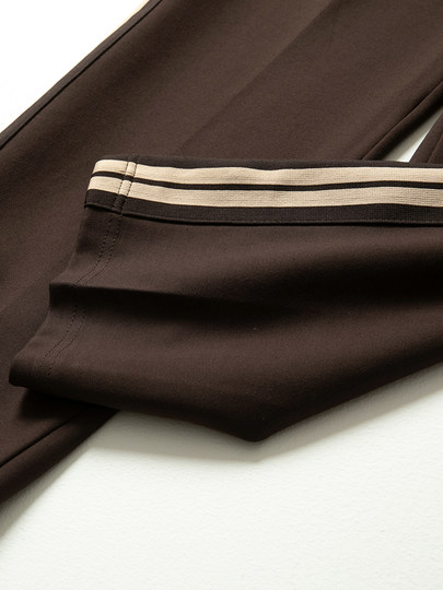 Middle-Aged Mother's Spring Outfit Set, Stylish Jacket Top, Middle-Aged and Elderly Women's Autumn Fashion Casual Sportswear Two-Piece Set