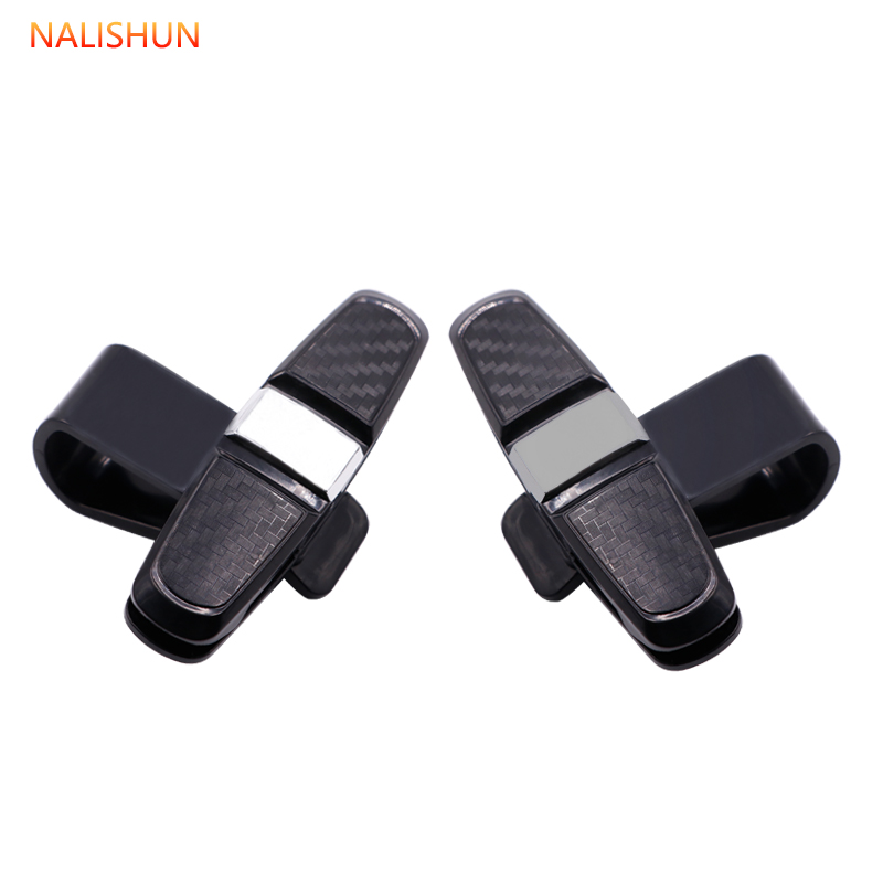 Car glasses clamps for vehicle with sunglasses bracket in the eye box creative car sunshade