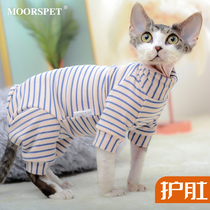 MOMO Care Tummy Four Leggles No Hairy Cat Clothes Sfinx Young Cat Devin Clothes Elastic Duvet Undercoat