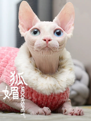 Момо -кошачья одежда ручной работы подражает норковой волосам теплый жилет