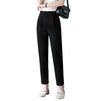 ແມ່ຍິງຂະຫນາດໃຫຍ່ ice silk pants casual pants summer ບາງໆເກົ້າຈຸດ
