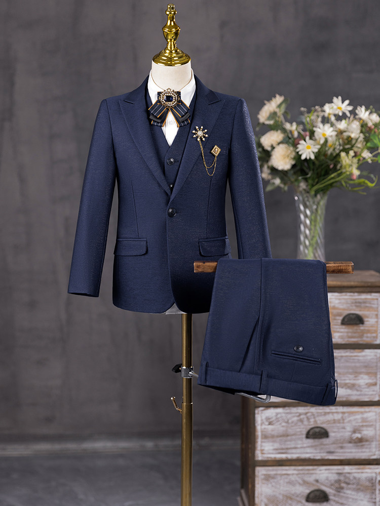 Children's Suit Set, Boys' High-End Flower Boy Formal Wear, Boys' Suit, Host Piano Performance Outfit, Stylish British Style