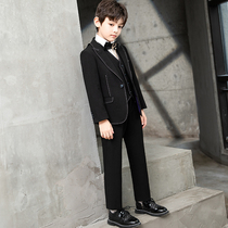  Boys suit suit British and Korean version of the flower girl suit Childrens dress catwalk boy piano performance suit high-end