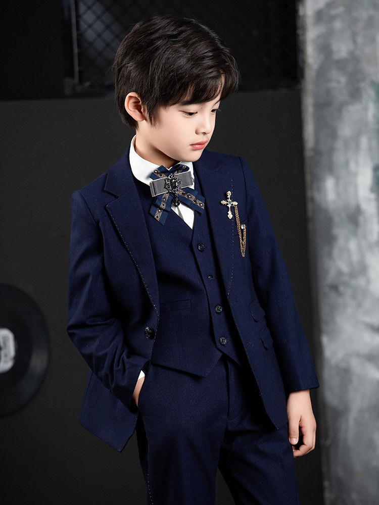 Children's Suit, Boy's Formal Suit, 2025 New Runway Show, Flower Boy, Handsome Little Suit, Host, Piano Performance Outfit