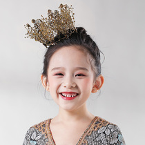  Girls  crown hair accessories Model Catwalk performance accessories Childrens crown headdress Headband Hairpin Hairband jewelry