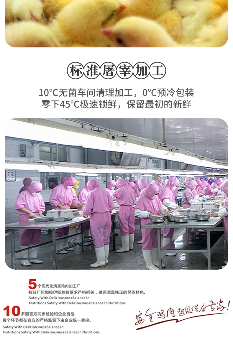 国家重点企业 大用 农家散养走地鸡 670g*4只 图9