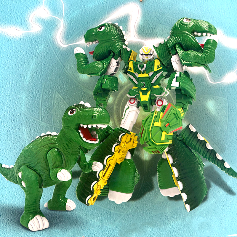 Toy Transforming Robot King Kong Dynamic Dinosaur Mecha Battle Dragon Triceratops Toy Children Boy Tyrannosaurus Rex