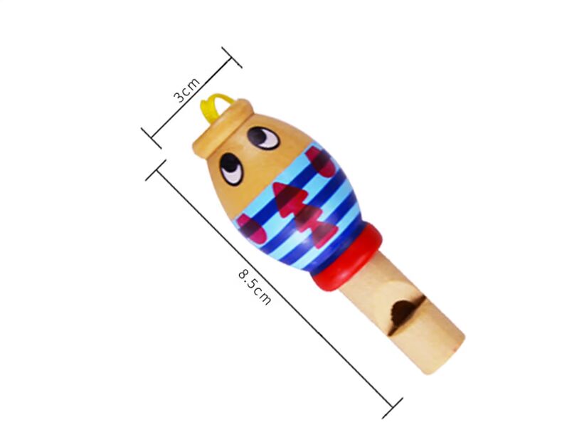 Phim hoạt hình trẻ em còi còi gỗ trẻ em nhạc cụ đồ chơi trẻ em còi sáo 3-6 đồ chơi âm nhạc đàn guitar cho bé