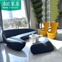 Nordic Zha Designer GRP Moon Sofa Beauty Salon Sale Office Art Fashion Arc Custom Sofa