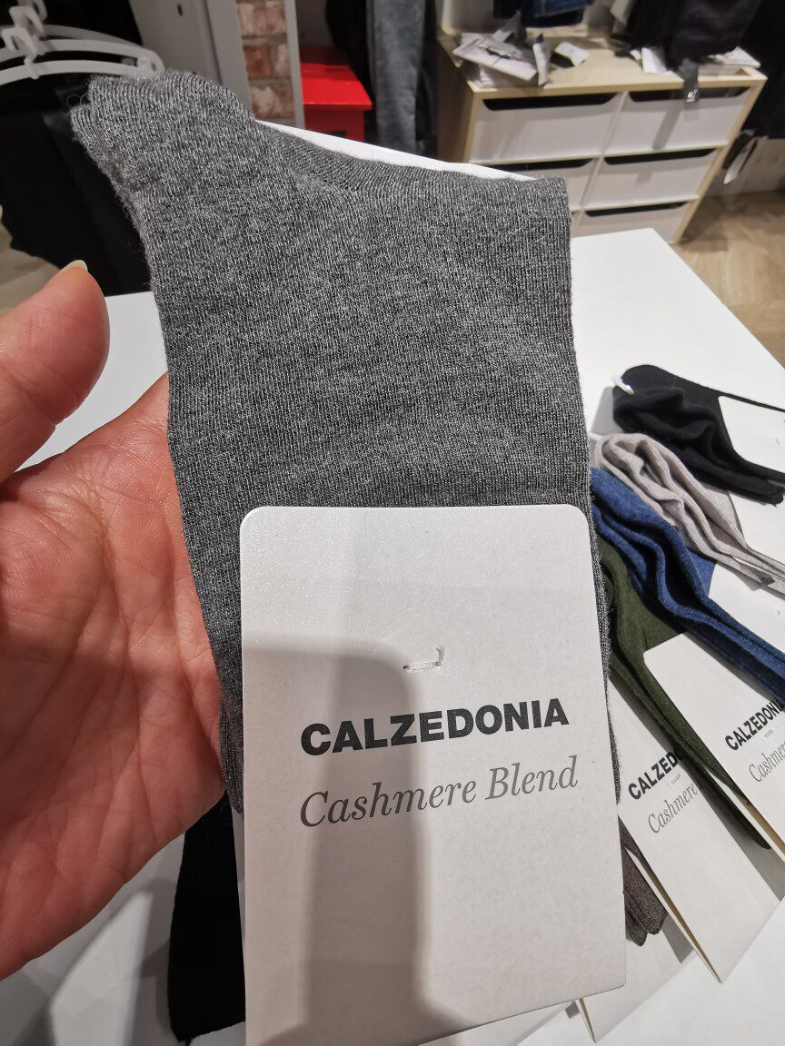 колготки / чулки дна calzedonia意大利女士秋季冬纯色休闲简约含7%羊绒细节棉质短袜