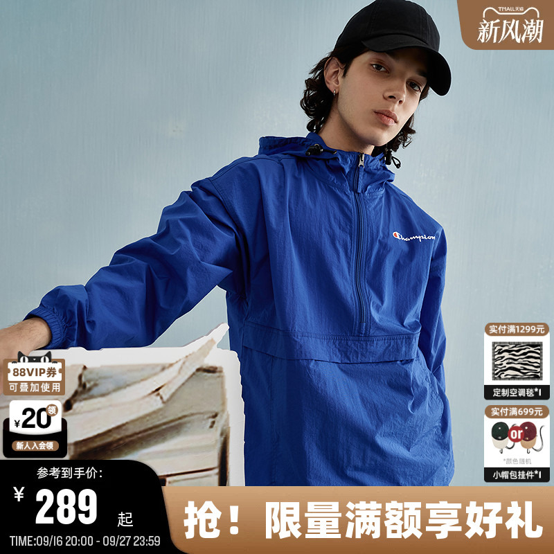 Champion Couple's Jacket Men's Spring and Autumn Trendy American Retro Outdoor Style Simple Solid Color Casual