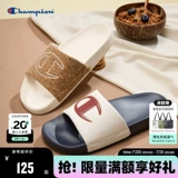 Чемпион Пара слайды 2025 летние новые шлепанцы пляжные обувь контраст цвета полу-поездка Слайд C