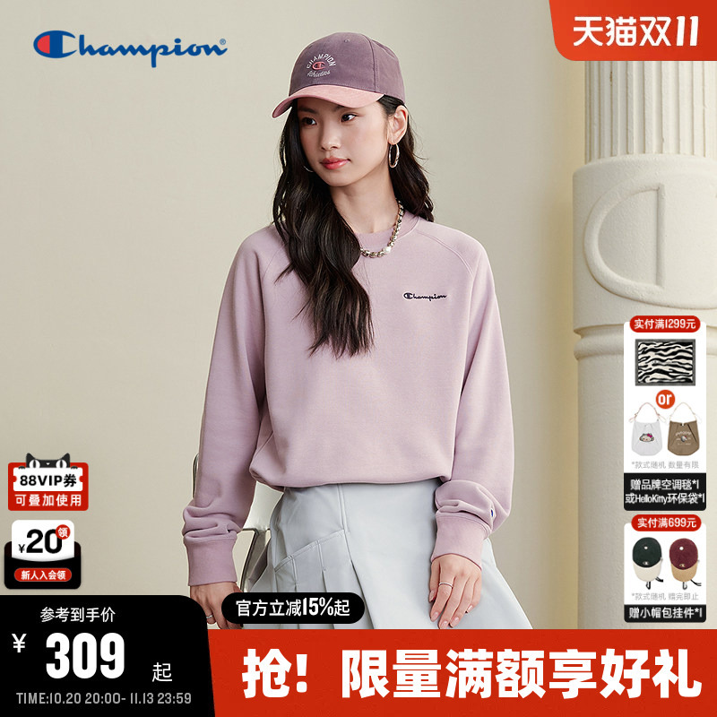 Champion Women's Sweatshirt 2026 Autumn New Round Neck Top American Style Energetic Sports Top Casual Trendy Champion Women's Sweatshirt 2026 Autumn New Round Neck Top American Style Energetic Sports Top Casual Trendy