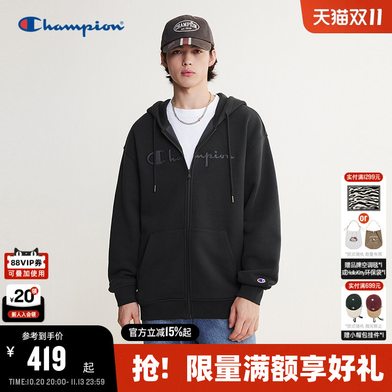 Champion Champion Hoodie Men's 2026 Autum New Couple Cardigan Jacket Women's American Casual Loose Fit