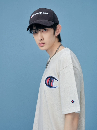 Чемпионский Чемпион Официальный веб -сайт флагманский магазин Pure Cotton American Short -Sleeved Caper