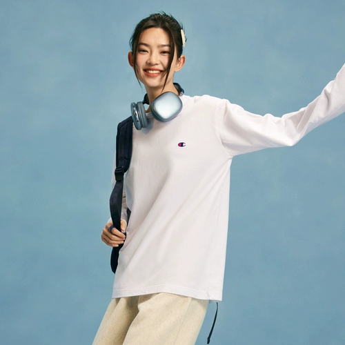 Осенний хлопковый лонгслив для влюбленных, в американском стиле