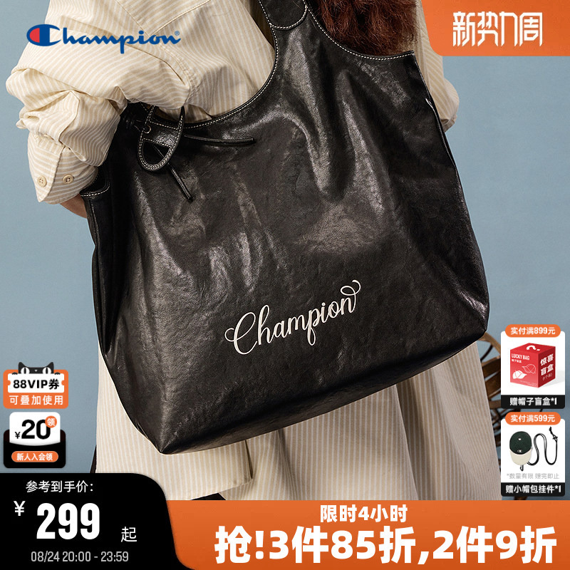 Champion Single Shoulder Bag 2026 Autumn New Model Women's High-End Lightweight Tote Bag Large Capacity Handbag Men's