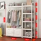 Thép áo gỗ giá sàn phòng ngủ sáng tạo tủ quần áo Bắc Âu móc áo phòng khách giá phơi đồ đơn giản - Kệ kệ