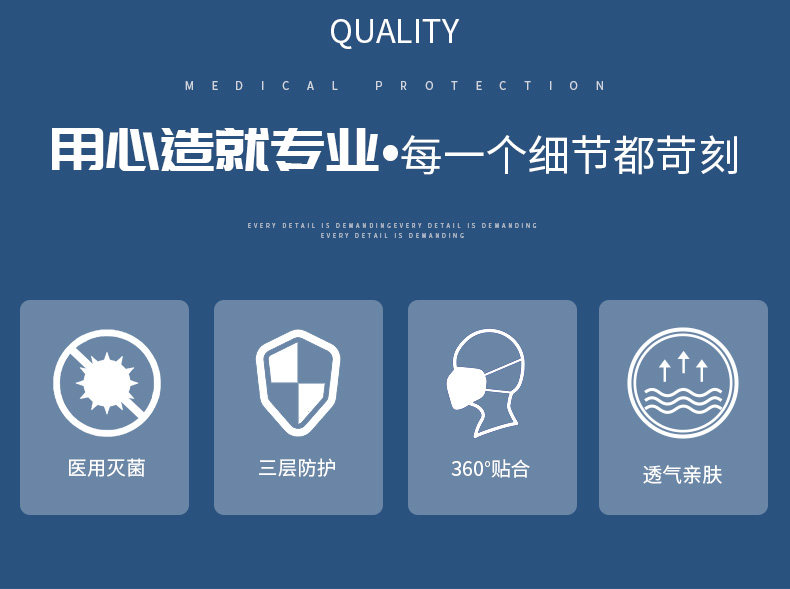 豫中健 一次性医用口罩 20只 线下药店同款 图4