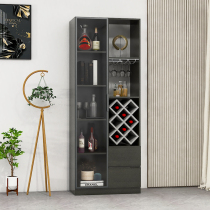 Light luxury wine cabinet modern simple integrated wall home high-end small size floor-to-floor living room dining room display storage cabinet