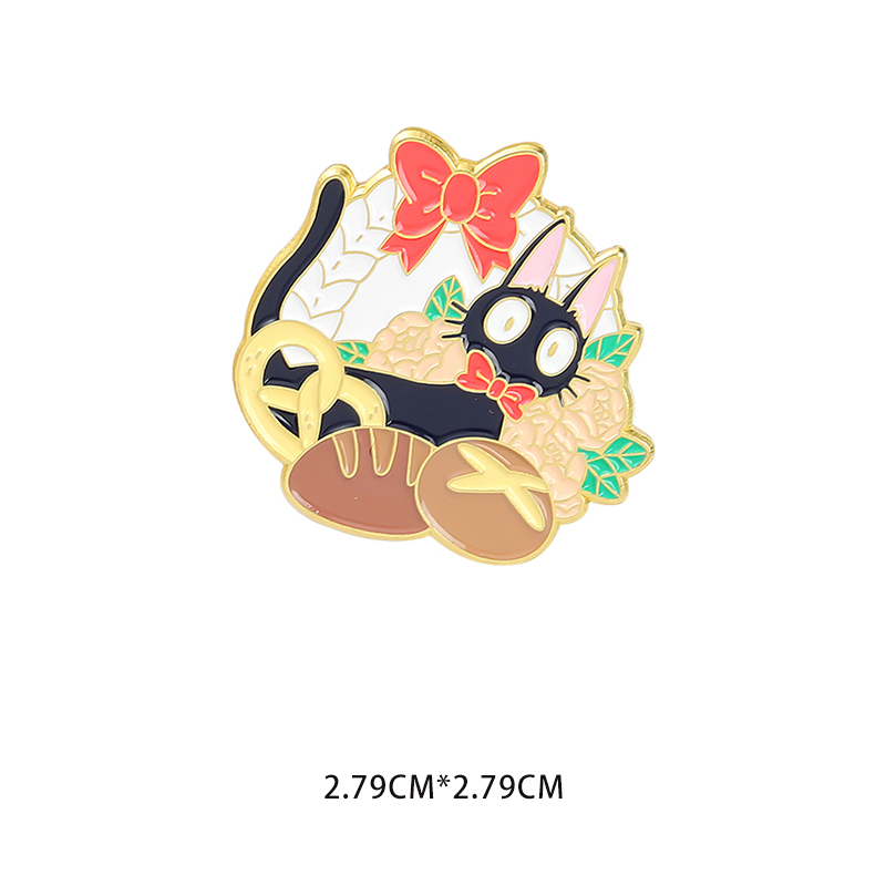 Black Cat [Xz4073]light meet periphery Brooch Manzhaifang game Metal badge jointly quadratic element Spirited away comic men and women medal