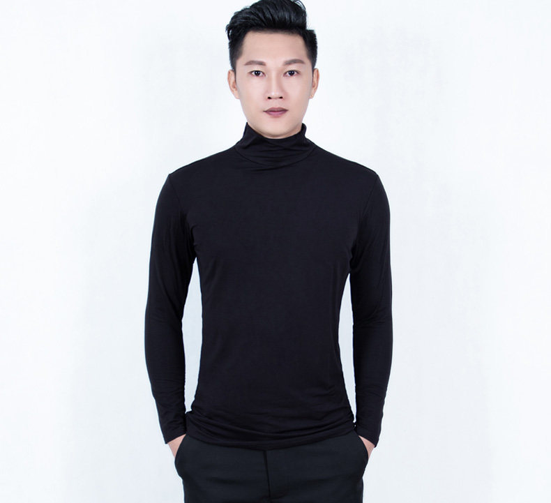 Male Modern Dance Latin Dance Square Dance Breathable Sweat Absorption Long Sleeve Versatile Exercise Suit Practice Jumper Top Dance Suit