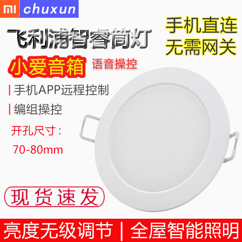 Xiaomi Philips Zhirui Downlight Living Room Ceiling Embedded LED Spotlight Smart Adjustable Color Temperature Simple