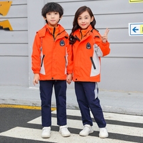 Primary school uniform three-piece set 2019 spring and autumn new kindergarten Garden uniforms childrens fashion sports class uniforms